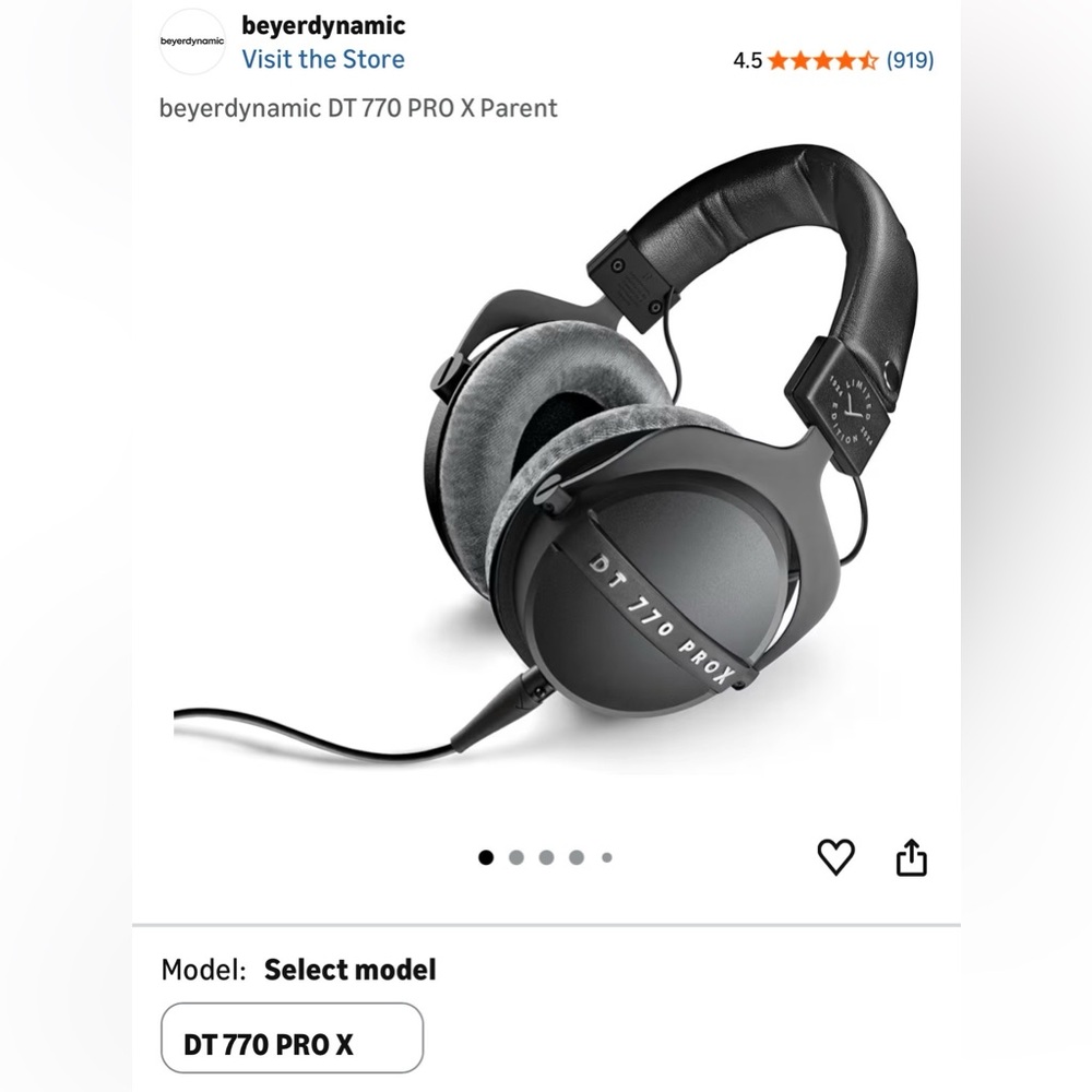 NEW Beyerdynamic DT 770 PRO X Headphones